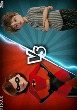 Topps Disney Heroes Collection 2022 Motion Versus Cards - Elastigirl vs. Evelyn