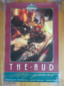 1940-1990 BUFFALO MEMORIAL AUDITORIUM "THE AUD" Poster BRAVES SABRES ICE FOLLIES - Picture 1 of 2