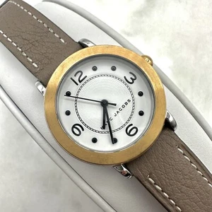 Marc Jacob’s MJ1605 Watch, Rose Gold, White Dial, Leather, NEW BATTERY - Picture 1 of 16