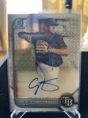2022 Bowman Chrome Cooper Kinney Mojo Auto Refractor Mega Box Exclusive - Image 1 of 2