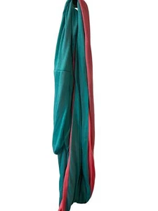 Infinity Scarf Two Sided Green and Pink Jersey - Picture 1 of 5