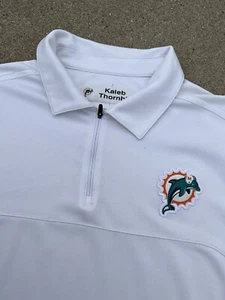 Nike Miami Dolphins Kaleb Thornhill Team Issued Quarter Zip Fleece Jacket XL - Picture 1 of 3