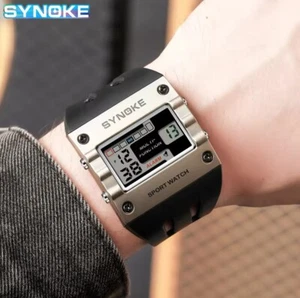 Synoke Digital Armbanduhr Sport Wasserdicht Business Sportuhr - Bild 1 von 7