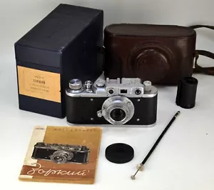 SERVICED! SOVIET USSR "ZORKI 1" RF camera + INDUSTAR-22 lens f3.5/50, BOXED (17) - Picture 1 of 11