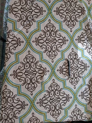 Tela Richloom marrón transparente estilo damasco por yarda stock 7 Foto 1 de 2