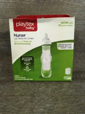Playtex Baby Nurser Bottles Set - 3 Pieces Drop In Liner - Image 1 of 4