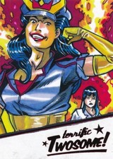 T9 BIG BARDA KIMIYO HOSH 2018 Cryptozoic DC Bombshells Series 2 TERRIFIC TWOSOME