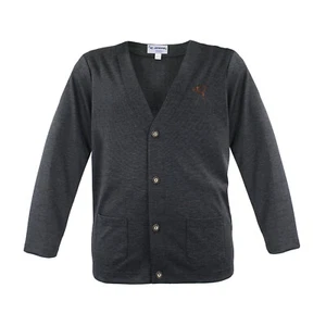 Herren Trachtenstrickjacke Grau Trachten Jacke Hirsch Stickerei | By Johanna Veg - Picture 1 of 5