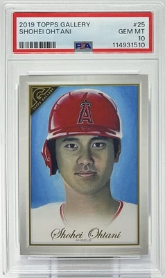 Shohei Ohtani PSA 10 - 2019 Topps Gallery Portrait -Dodgers, Angels, Decoy’s Dad - Image 1 of 4
