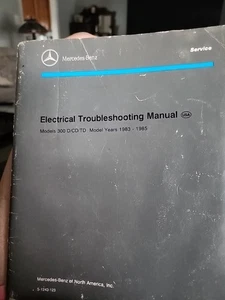 Mercedes Electrical Troubleshooting Wiring Factory Manual 1983-1985 300D CD TD - Picture 1 of 5
