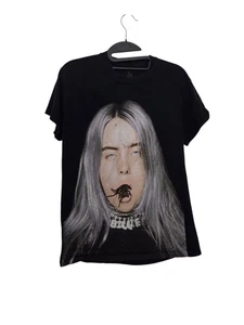 Billie Eilish Spider Grafik T-Shirt Damen Tarantel schwarz Shirt Musik Gr. S  - Bild 1 von 4