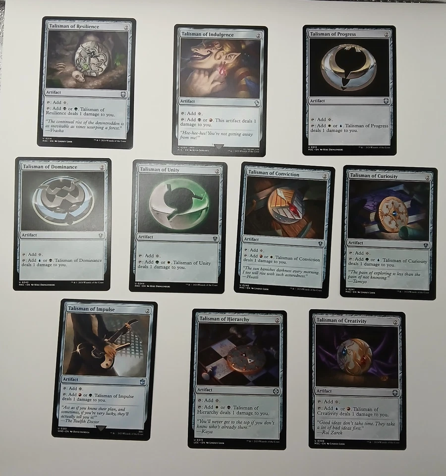 Full Set of all 10 Talisman - MTG Mana Rocks Talismans - Commander Staples NM - Image 1 of 1