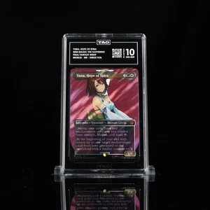 TAG 10 YUNA, HOPE OF SPIRA MTG FINAL FANTASY #0549 BORDERLESS SURGE FOIL - Picture 1 of 2