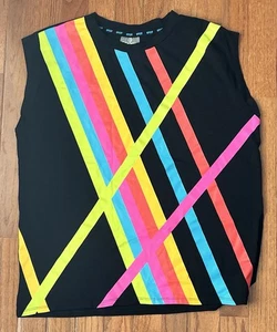 Disney EPCOT Spaceship Earth Colorful Tank Top Shirt Size S (80’s Retro) - Picture 1 of 6