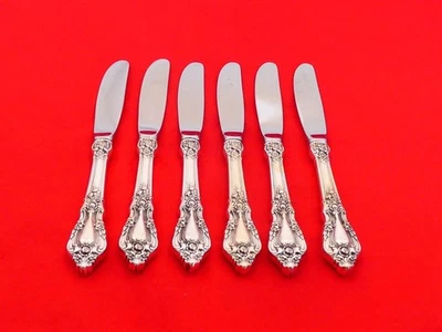 Set of 6 Lunt Sterling Silver Eloquence Butter Spreaders KR-17 - Image 1 of 4