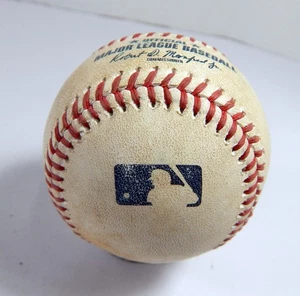 2022 NY Mets Marlins Game Used Baseball Bryce Montes de Oca Jacob Stallings PID - Picture 1 of 6