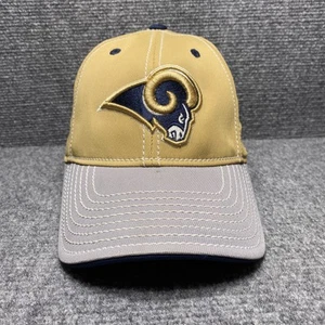 Gorra ajustada de los St. Louis Rams talla única gris dorado NFL fútbol Reebok para hombre rara - Imagen 1 de 9