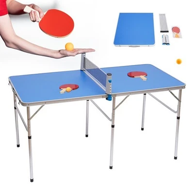 Klappbar Tischtennis Outdoor Sport Tischtennisplatte Tischtennistisch Mit Netz - Bild 1 von 4