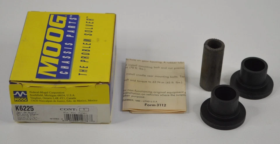 1982-1996 Pontiac Oldsmobile Rack Pinion Steering Mount Bushing Kit Moog K6225 - Image 1 of 4
