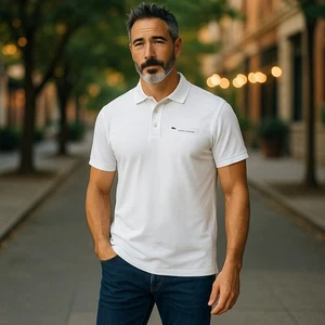 FIELD & STREAM UPF30 Protection Fishing Beige Polo Medium Zip Pocket Quick Dry - Picture 1 of 5