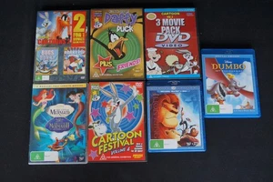 Disney & Looney Tunes Cartoon Bundle – Blu-Ray + DVD Lot – Lion King / Dumbo / B - Bild 1 von 3