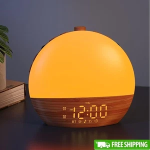 Sunrise Alarm Clock W/ Dual Alarms Bluetooth Sound White Noise LED Display New - Picture 1 of 10