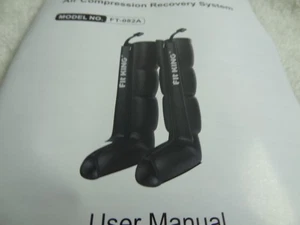 Masajeador de piernas de compresión de aire Fit King FT-082A - negro linfedema muslo nunca uso - Imagen 1 de 4