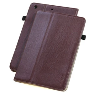  Leder Schutzhülle Apple iPad Mini 5  2020 Tablet Tasche Cover Case braun +Folie - Picture 1 of 11