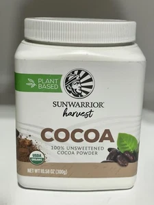 Sunwarrior Harvest Organic Protein Powder - Cocoa  - 10.58OZ - New! - Picture 1 of 5