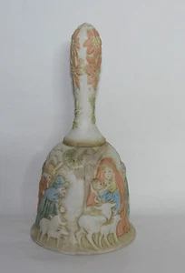 Vintage Lefton China O Come All Ye Faithful Christmas Nativity Bell #00330 - Picture 1 of 7