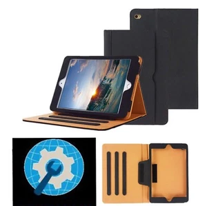 Funda de cuero sintético para iPad 4 Mini Apple Tablet negra funda protectora - Imagen 1 de 3