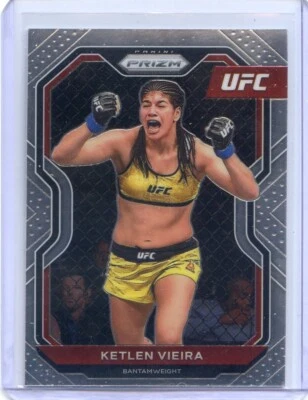 2021 Panini Prizm Debut UFC MMA Base NO. 85 Ketlen Vieira - Bantamweight - Image 1 of 3