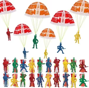 60 Pieces Army Men Action Figures Hand Throwing Kids Outdoor Games,Mini Paratr.. - Picture 1 of 6