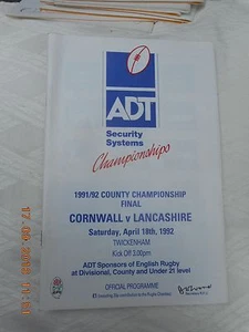 CORNWALL v LANCASHIRE 18 APRIL 1992 TWICKENHAM (COUNTY CHAMPIONSHIP FINAL) - Picture 1 of 1