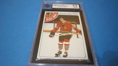 1978/79 TOPPS NHL HOCKEY CARD #168 DOUG WILSON ROOKIE KSA 9.5 NGM - Image 1 of 4