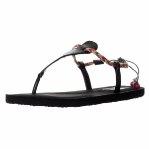 Rocket Dog Onella Journey Flip Flops Braided Sandals Black UK3 - Picture 1 of 9