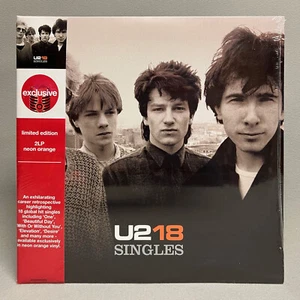U2 U218 Singles (2xLP, 2006) SEALED Target Limited Edition NEON ORANGE VINYL - Picture 1 of 3
