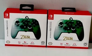 PowerA The Legend of Zelda Wired Controller 2 Pack (Nintendo Switch) ~ Brand New - Picture 1 of 3