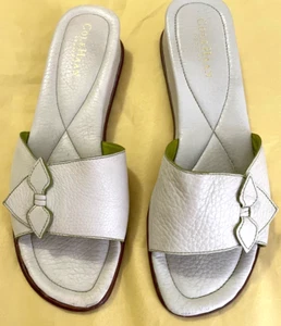 COLE HAAN - Sandalias/Mulas de cuero sin cordones - Blanco avena - Tacón bajo - Talla 8,5 - Imagen 1 de 7