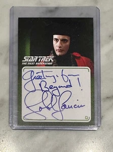 Star Trek The Next Generation TNG **Q** *JOHN DE LANCIE* Autograph Card - Picture 1 of 2