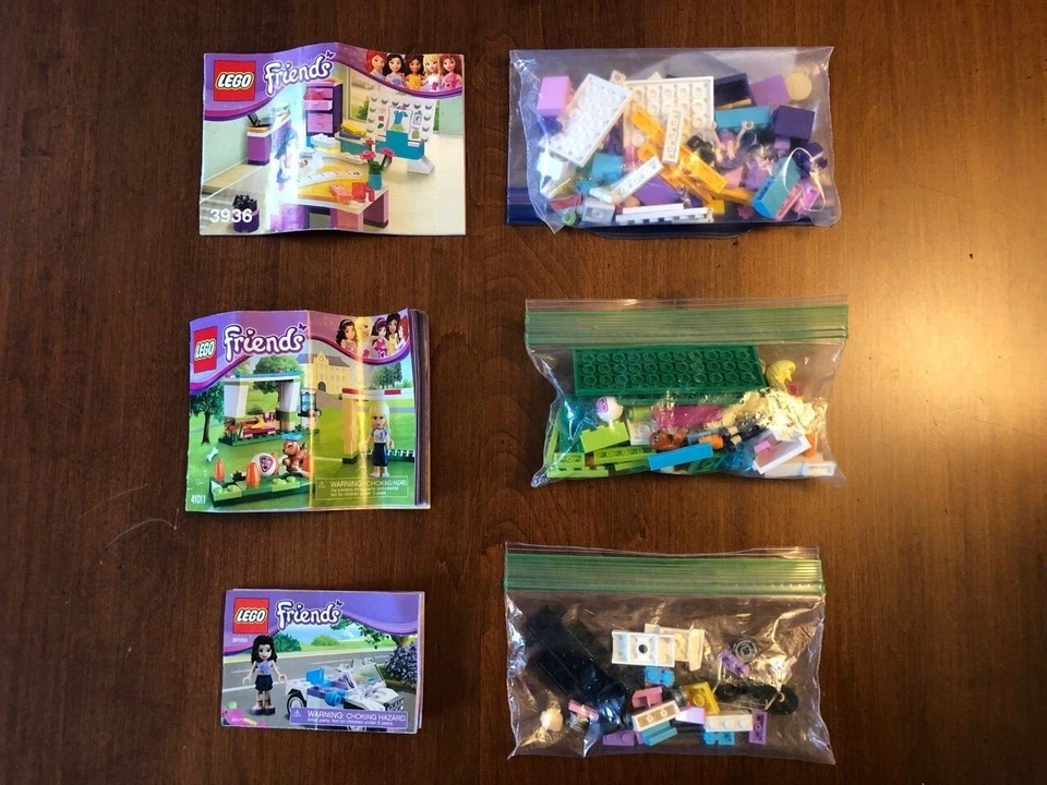 LEGO FRIENDS Emma's Fashion Studio 3936 Emma's Car 30103 Stephanie Soccer 41011  Foto 1 de 1