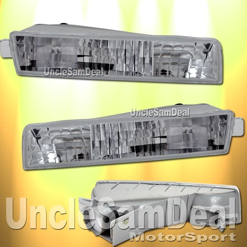 PARA PARACHOQUES HONDA PRELUDE 97-01 PAR LUCES DE SEÑAL DE ESQUINA TRANSPARENTES CROMADAS Foto 1 de 1