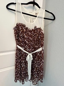 Ya Los Angeles Women's Floral Print Belted Dress Size M Medium - Picture 1 of 7