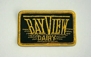 Rare Bay View Dairy Farm Uniform Patch 1960s NOS New Location? - Picture 1 of 2