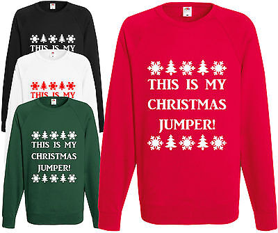 This Is My Christmas Jumper! Funny Xmas Sweatshirt Jumper Pullover Gift Present • 19.21€