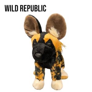 Cuddlekins AFRICAN WILD DOG 12” Plush Stuffed Animal Toy WILD REPUBLIC EUC