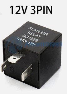 Relé flash 12V universal motocicleta 3 ~ pines indicador de señal de giro LED - Imagen 1 de 2
