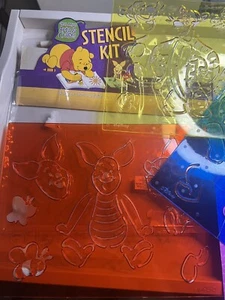 Rare Vintage DISNEY WINNIE THE POOH, TIGGER, PIGLET STENCILS  8.5"x11" Kit - Picture 1 of 6