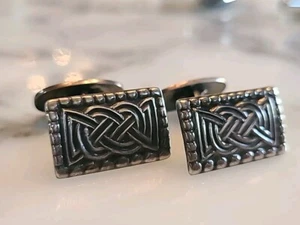 DAVID ANDERSEN Norway Saga Osebergfunnet Viking 925s Sterling Silver Cufflinks - Picture 1 of 7