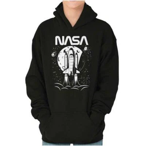 NASA Space Shuttle Rocket Aerospace Program Youth Hooded Sweatshirt Boy or Girl - Picture 1 of 9